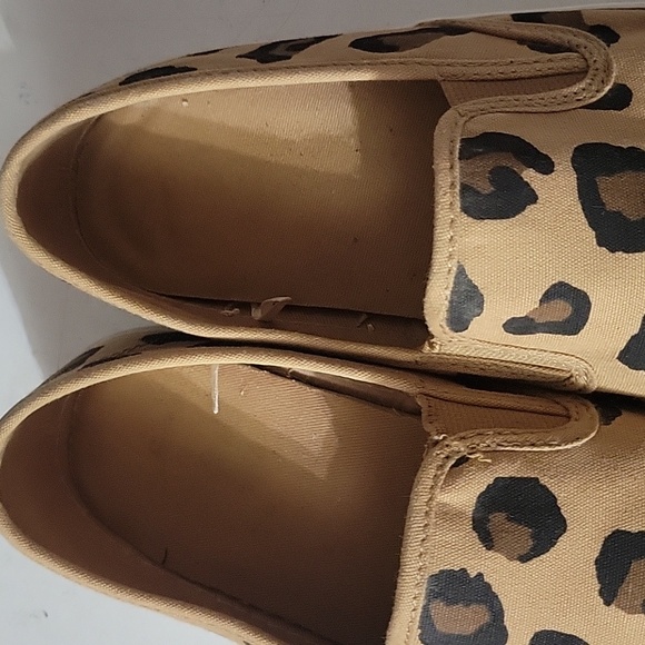 Leopard Print Tan Slip-On Sneakers - Picture 7 of 8